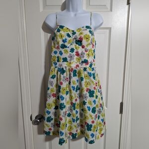 American Eagle floral mini dress Y2K Throwback Preppy Flirty Party Picnic